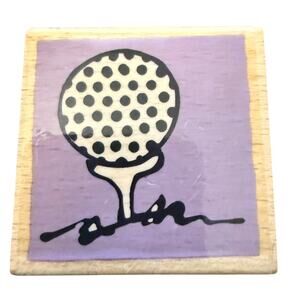 Vap Scrap Golf Ball Rubber Stamp NEW